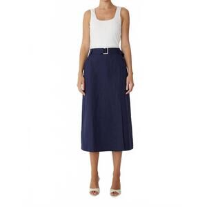 NEW JS71 jamis dress in white/navy